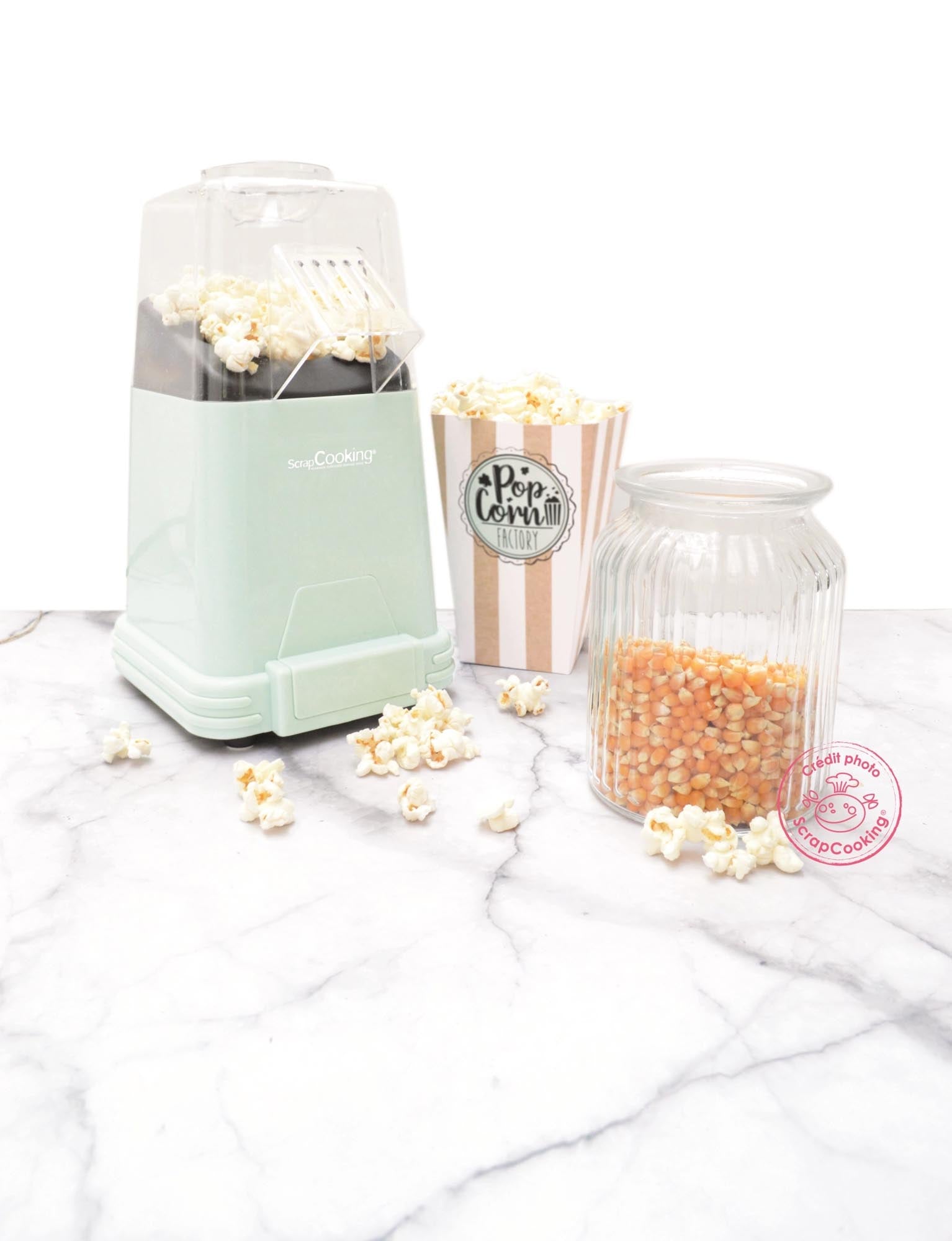 Genießen Sie frisches Popcorn mit der Scrap Cooking Popcorn Factory – schnell, einfach und individuell zubereitet für jeden Anlass!