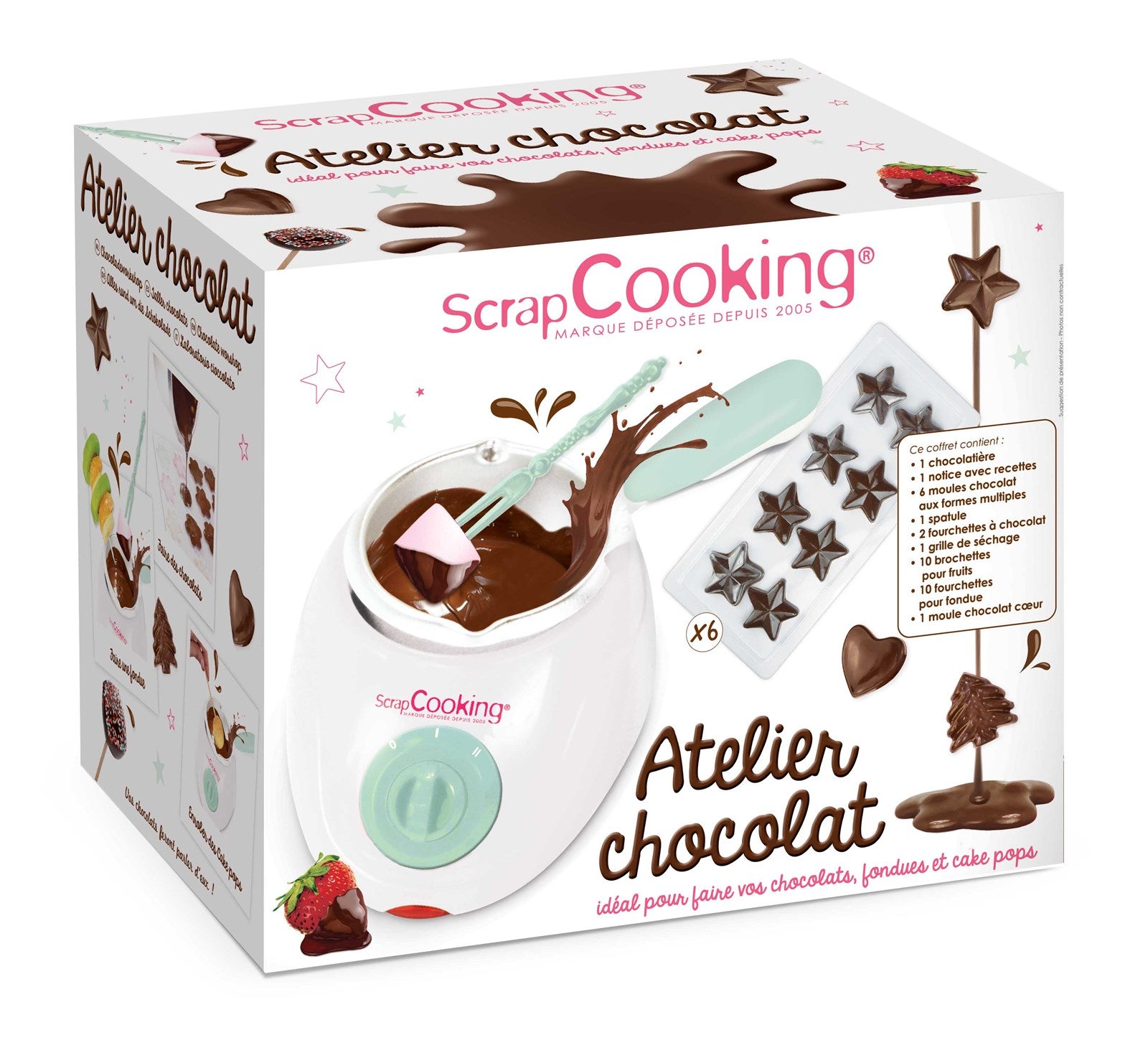 Entdecken Sie das Scrap Cooking Atelier Schokolade – Ihr perfektes Set für köstliches Schokoladen-Fondue und unvergessliche Genussmomente!