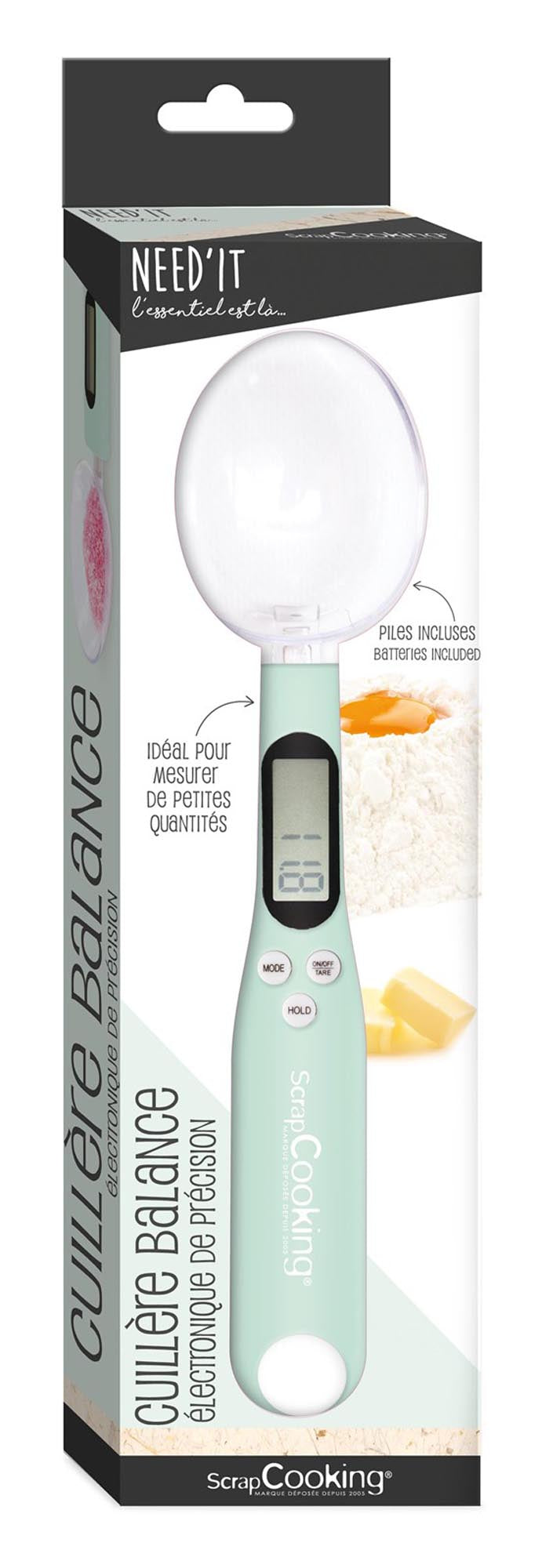 Entdecken Sie die Scrap Cooking Löffelwaage (23x5,5cm) – Ihr perfekter Partner für präzises Abwiegen von Zutaten beim Backen. Langlebig und handlich!