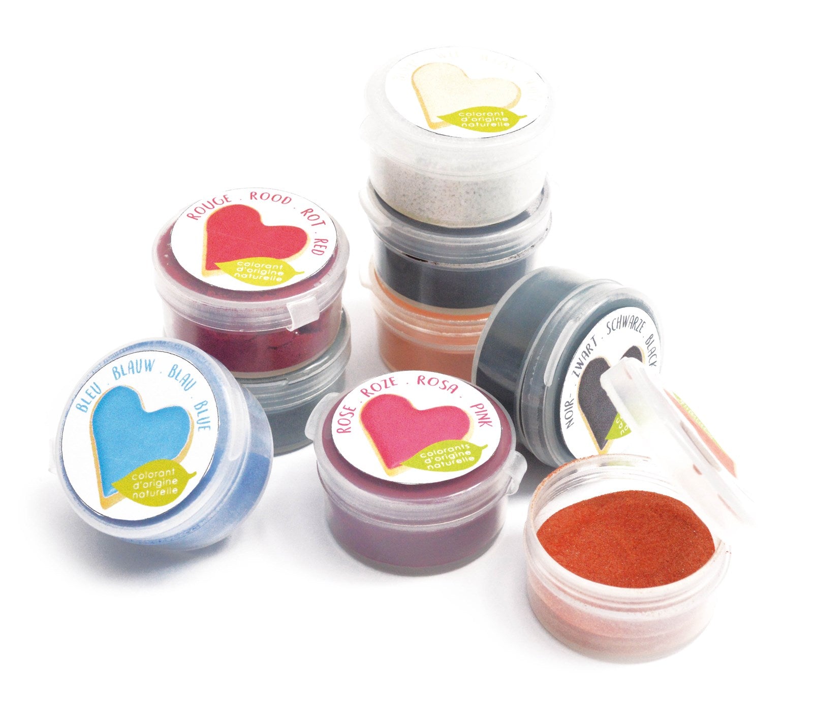 Verleihen Sie Ihren Backkreationen mit dem 9er Set natürlicher Lebensmittelfarben von Scrap Cooking lebendige Farben – ganz ohne künstliche Zusätze!