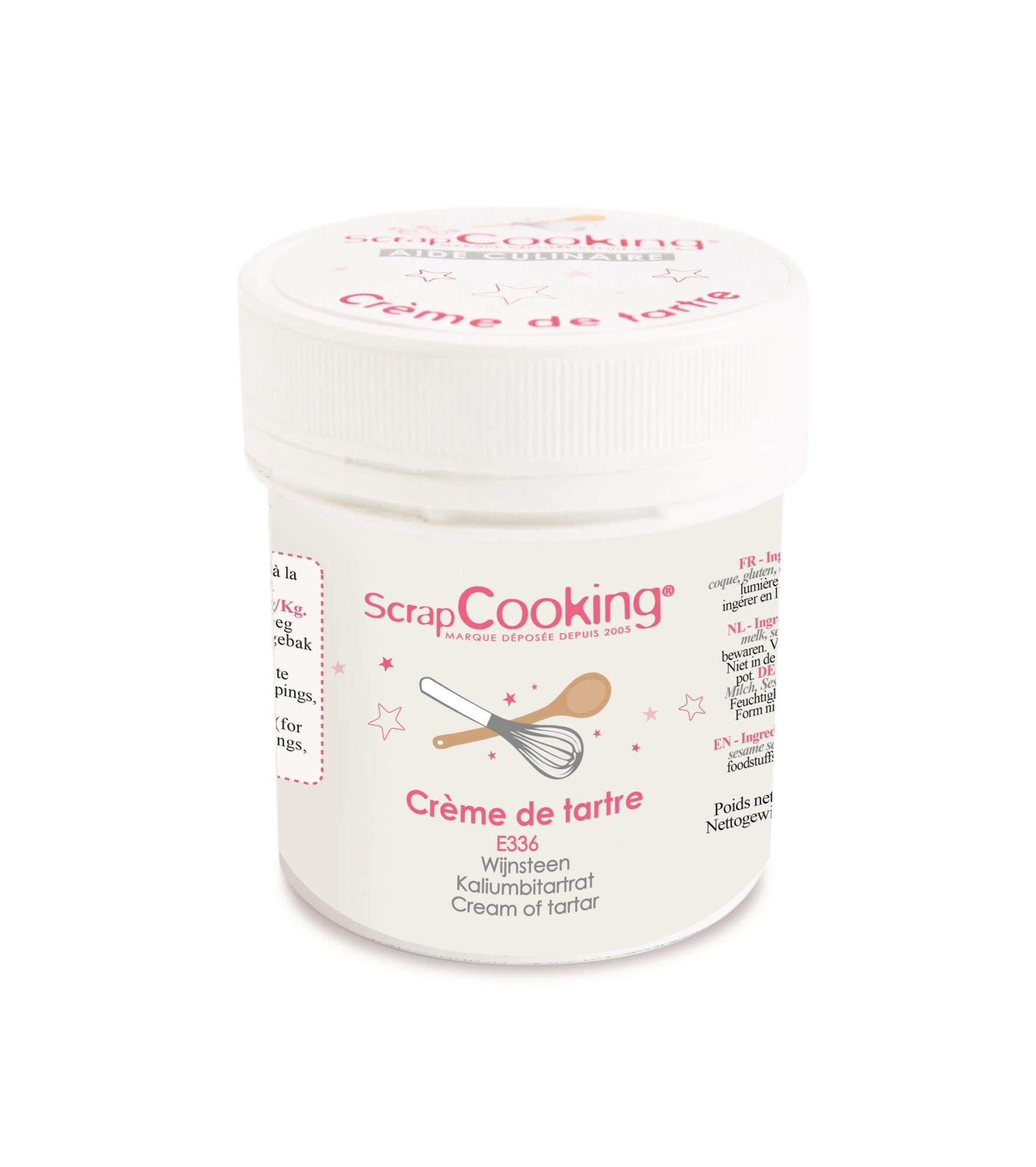 Weinstein-Backpulver 50g von Scrap Cooking: glutenfrei, vegan, natürlich, für luftige Kuchen und Muffins, schonend und geschmacklich neutral.