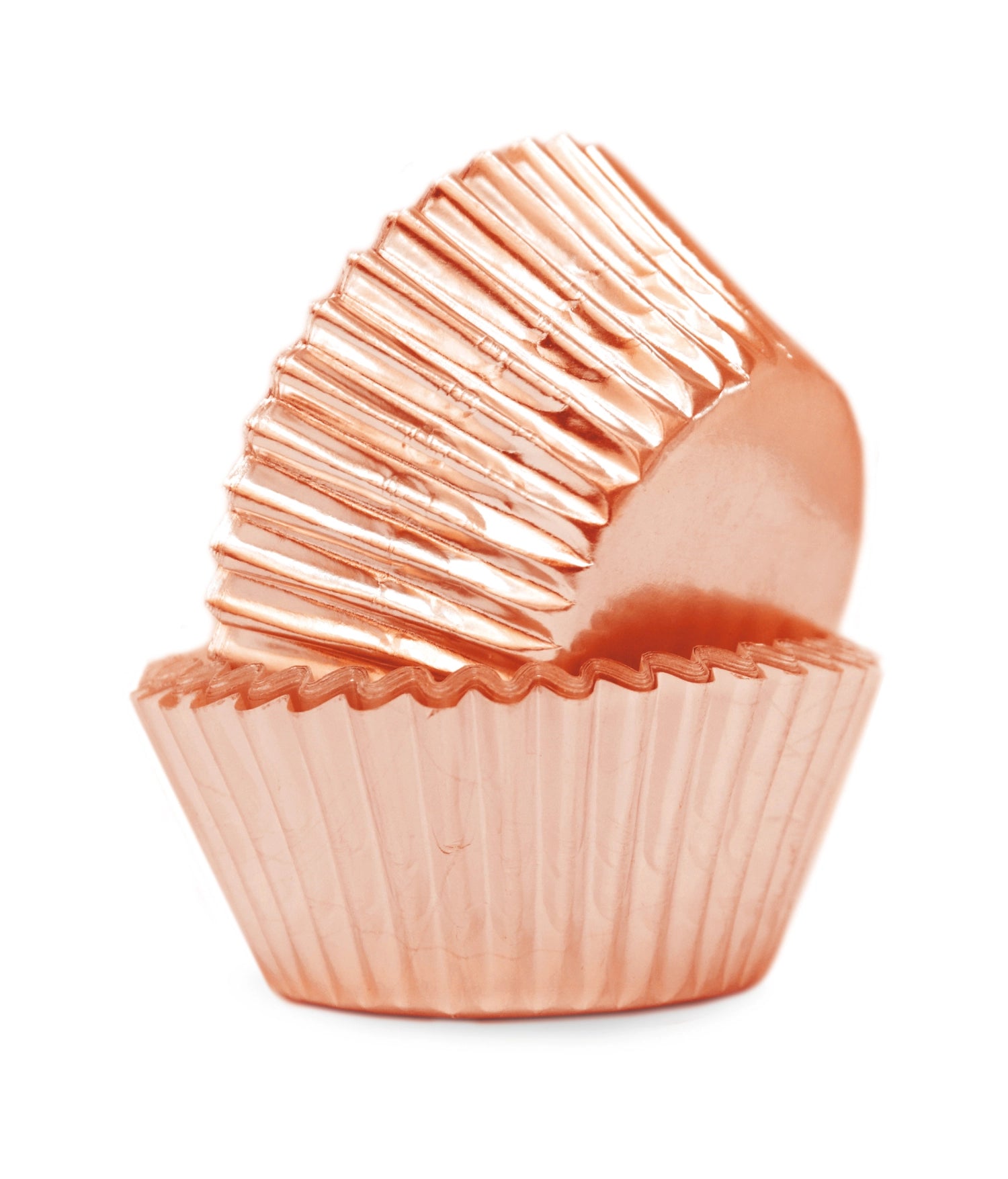 Elegantes Set mit 48 rosé goldenen Muffinförmchen von Scrap Cooking, ideal für besondere Anlässe und kreative Backideen.