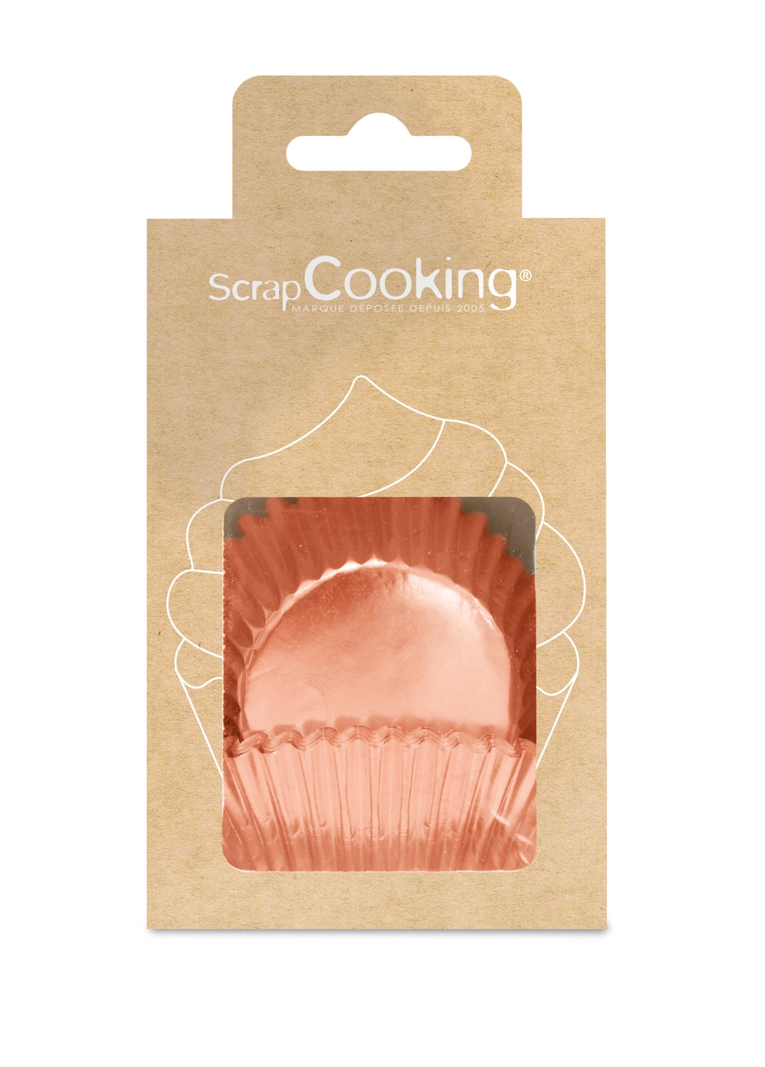 Elegante 48er-Packung Cupcake-Förmchen in Rosé Gold, ideal für besondere Feiern und zum Verleihen von Glanz beim Backen.