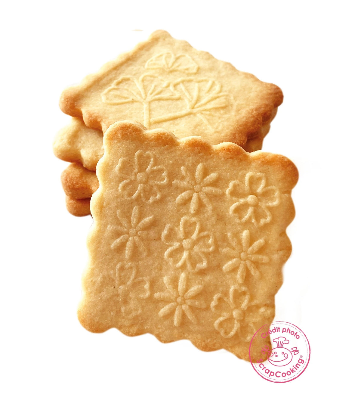 Cookie Stamp, Würfelstempel u. Ausstecher, Blumen in Mehrfarbig präsentiert im Onlineshop von KAQTU Design AG. Küchenhelfer ist von Scrap Cooking