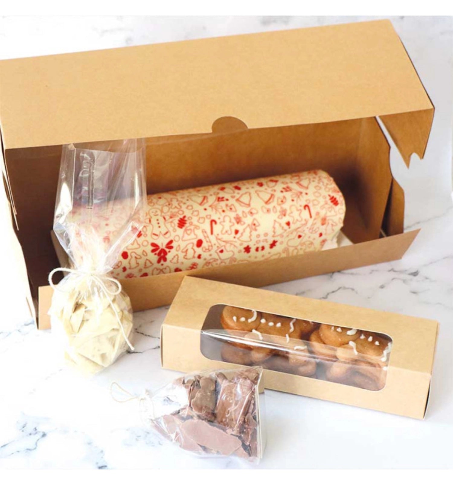 Sichern Sie Ihre Backkreationen mit den praktischen 2 Cakeschachteln von Scrap Cooking (35x11x11 cm) – ideal für jeden Anlass und umweltfreundlich!