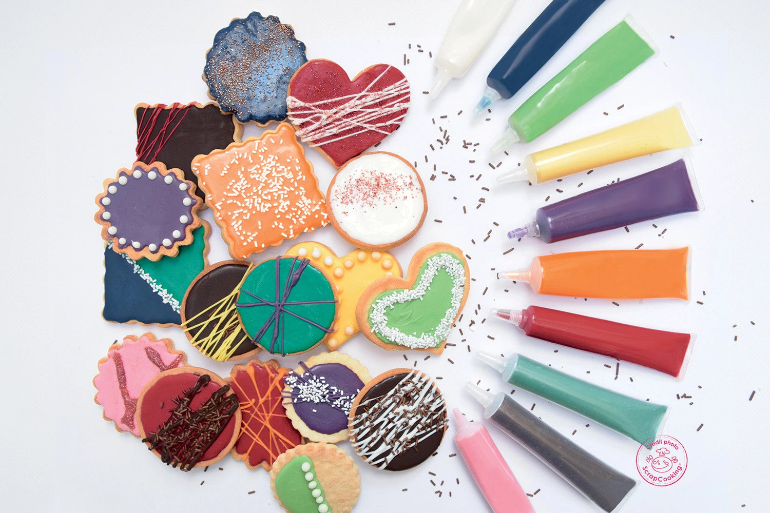 Schokoladenstift in Schwarz, 25g von Scrap Cooking, perfekt zum kreativen Verzieren von Süßspeisen und Backkreationen mit intensivem Schokoladengeschmack.