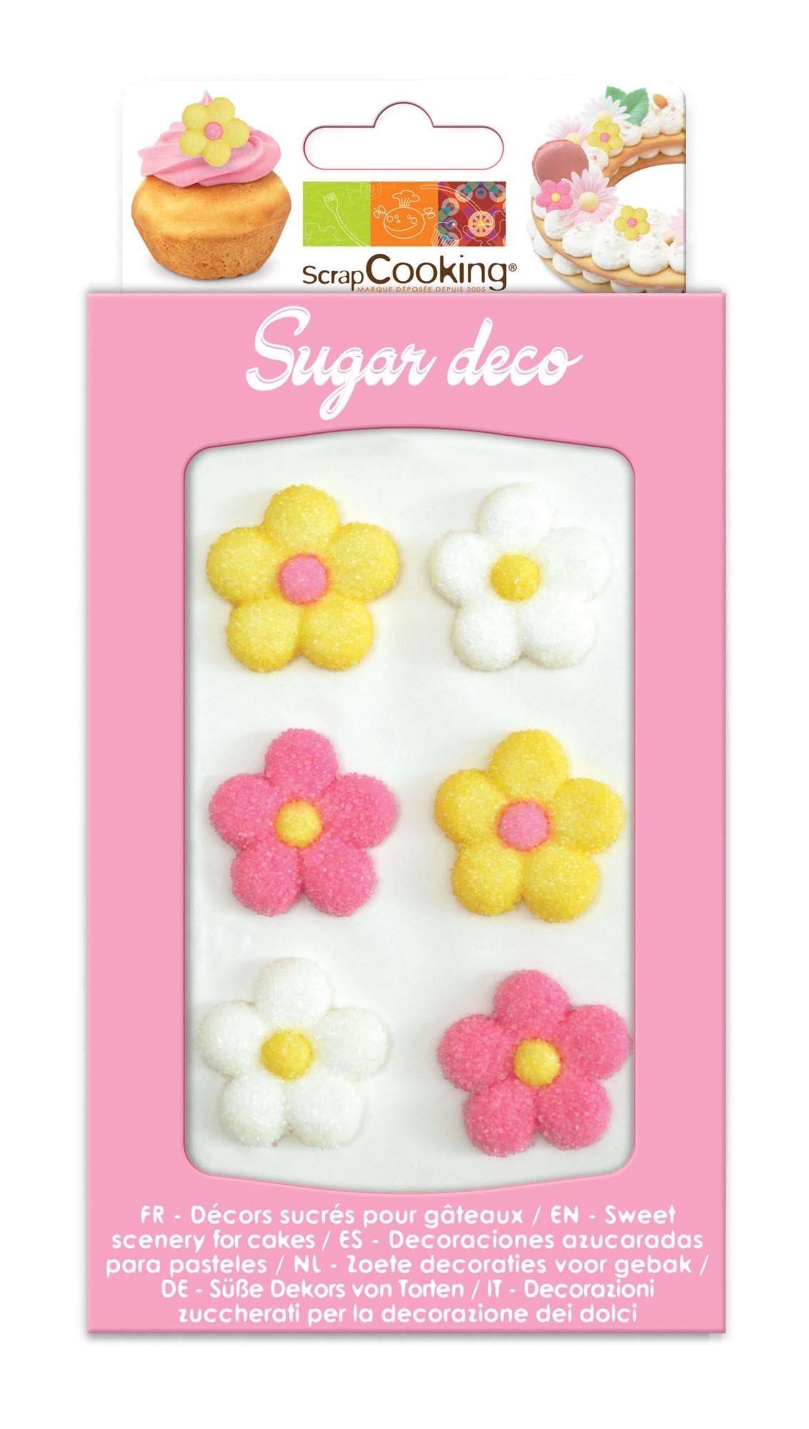 Essbare Zuckerblumen von Scrap Cooking: Perfekte Deko für Torten, Cupcakes & Desserts. Ideal für Hochzeiten & Feiern. Kreativ & elegant.