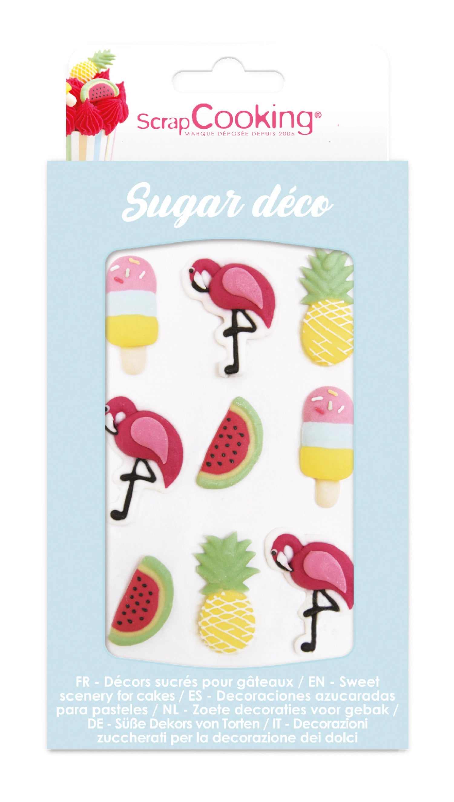 9 pieces. Sugar decoration summer