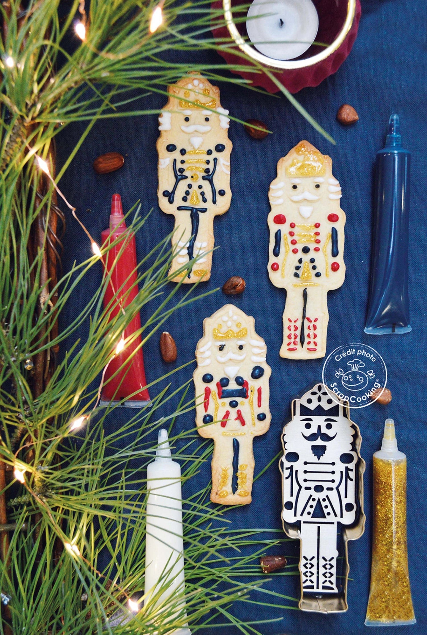 4 set di scintillanti, neri, rosso, grigio, oro 26g