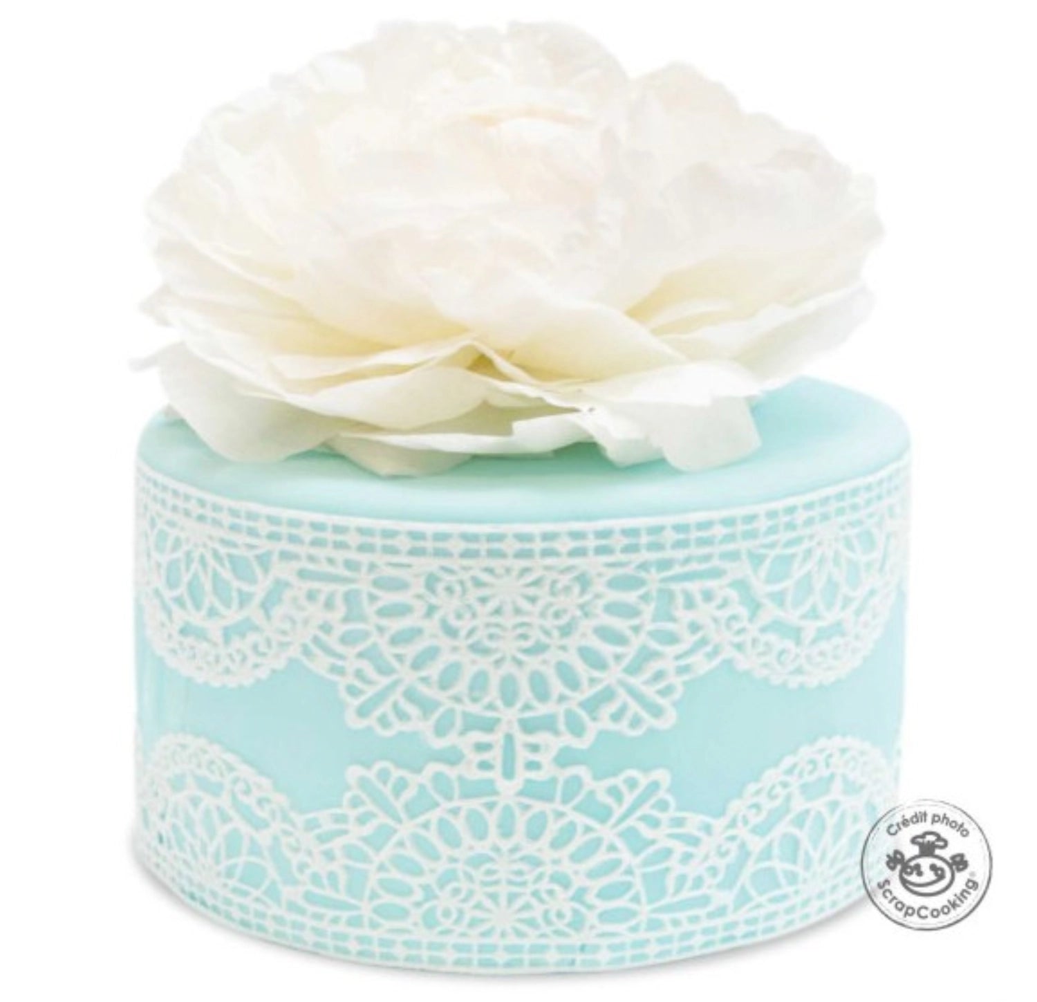 Blauer Zuckerfondant, 36cm, 430g: Perfekt für kreative Tortendekorationen, geschmeidig, leicht formbar, ideal für festliche Anlässe.