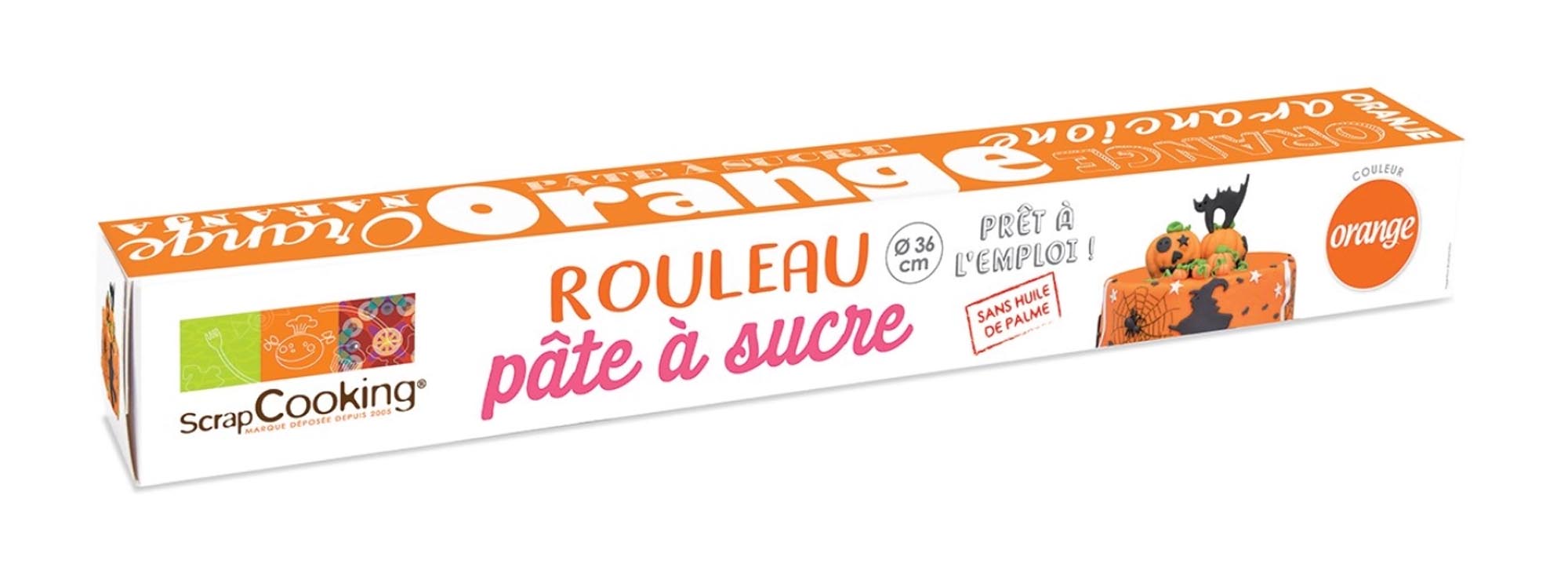 Entdecken Sie den Scrap Cooking Zuckerfondant in Orange (36 cm, 430 g) – ideal für kreative Tortendekoration und Backkunst. Hochwertig, geschmackvoll und vielseitig!