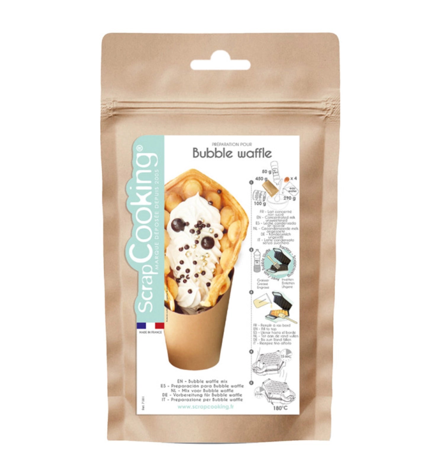 Bubble waffle preparation 450g