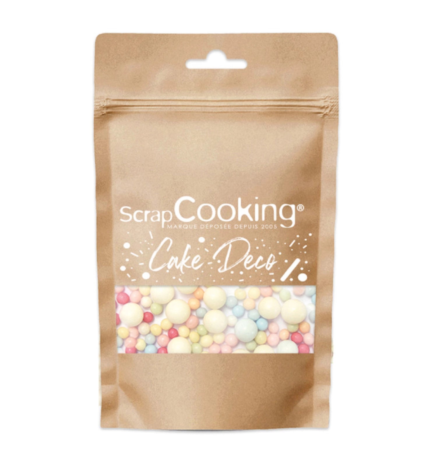 Decorative sugar pearl bubbles colorful 70g