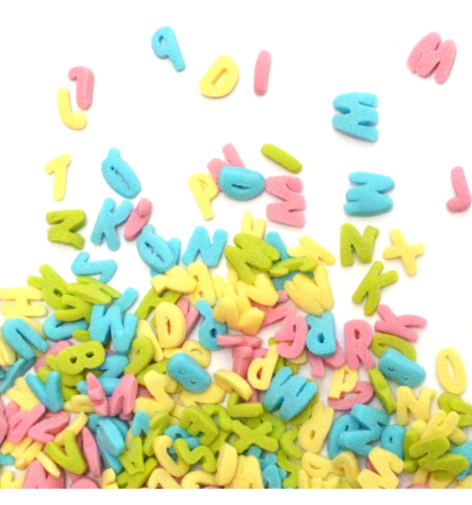 Pot Decoration Sugar Alphabet 55G