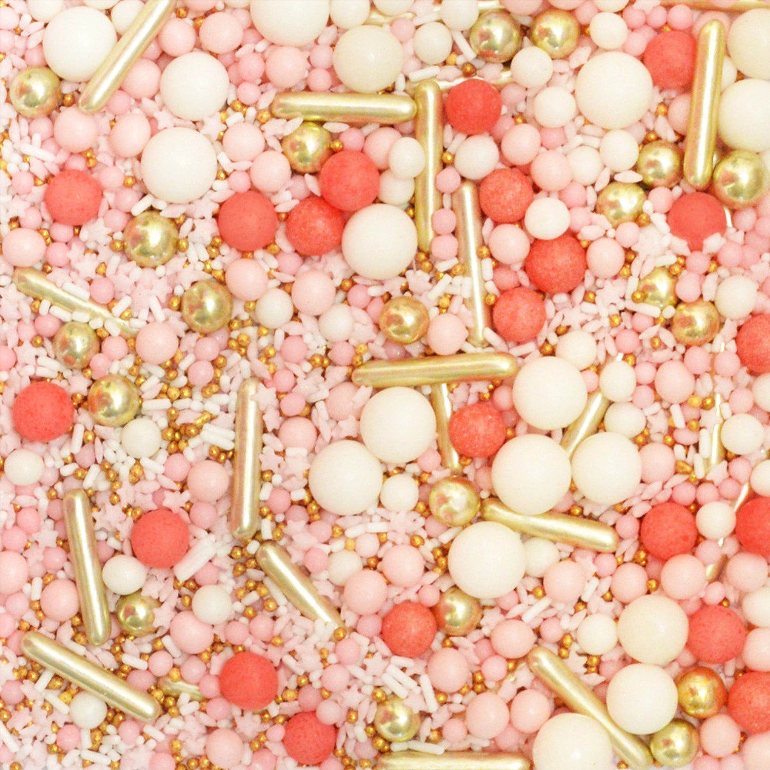 Verleihen Sie Ihren Desserts mit dem Deko Zucker Mix in Roségold von Scrap Cooking einen eleganten Touch. Ideal für Hochzeiten und besondere Feiern!