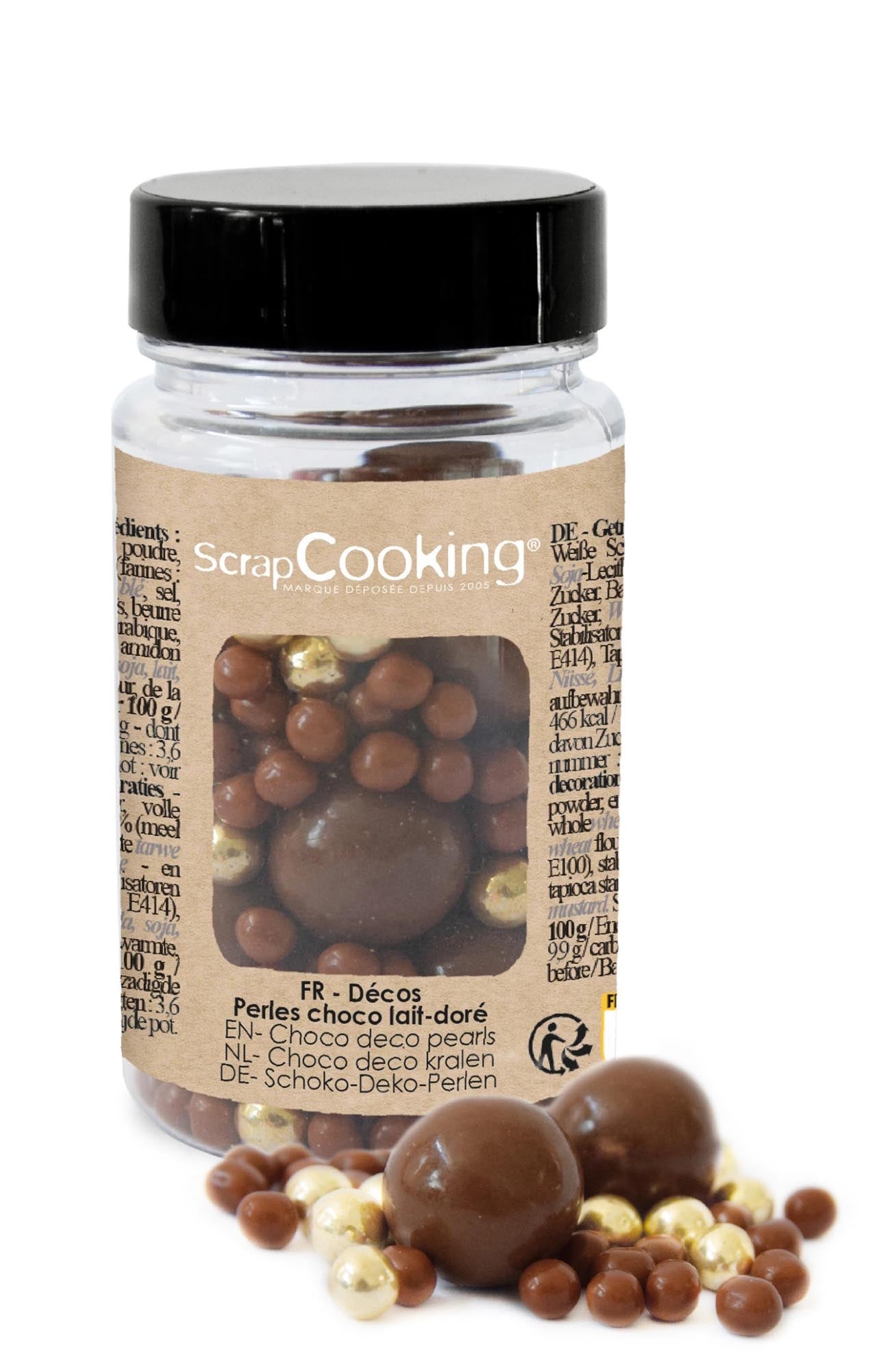 Veredeln Sie Ihre Desserts mit edlen Deko Schoko Perlen aus Milchschokolade und Gold. Perfekt für Torten, Cupcakes und festliche Anlässe.