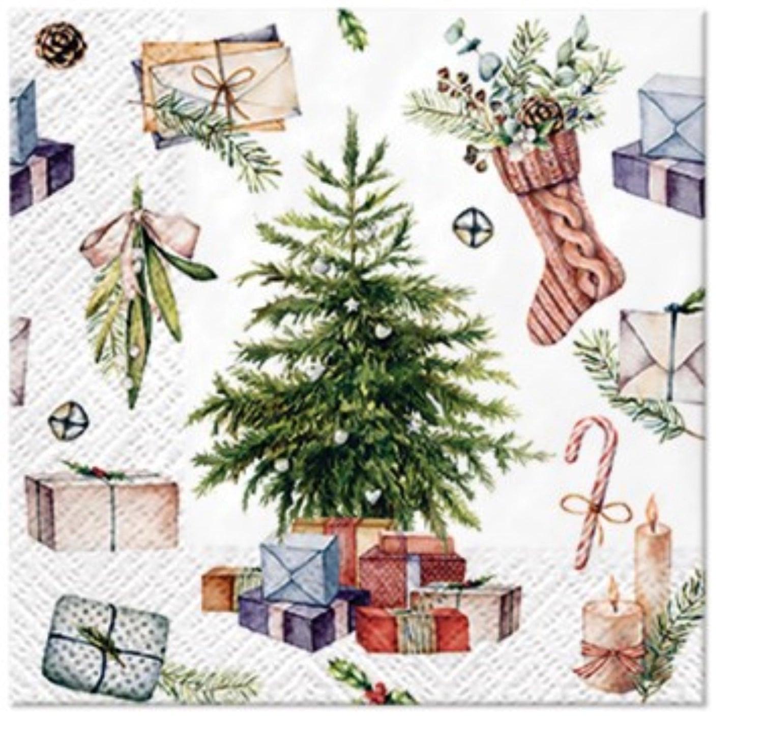 Servietten Cocktail 20x christmas at home, 25x25 cm in Mehrfarbig präsentiert im Onlineshop von KAQTU Design AG. Servietten ist von PAW