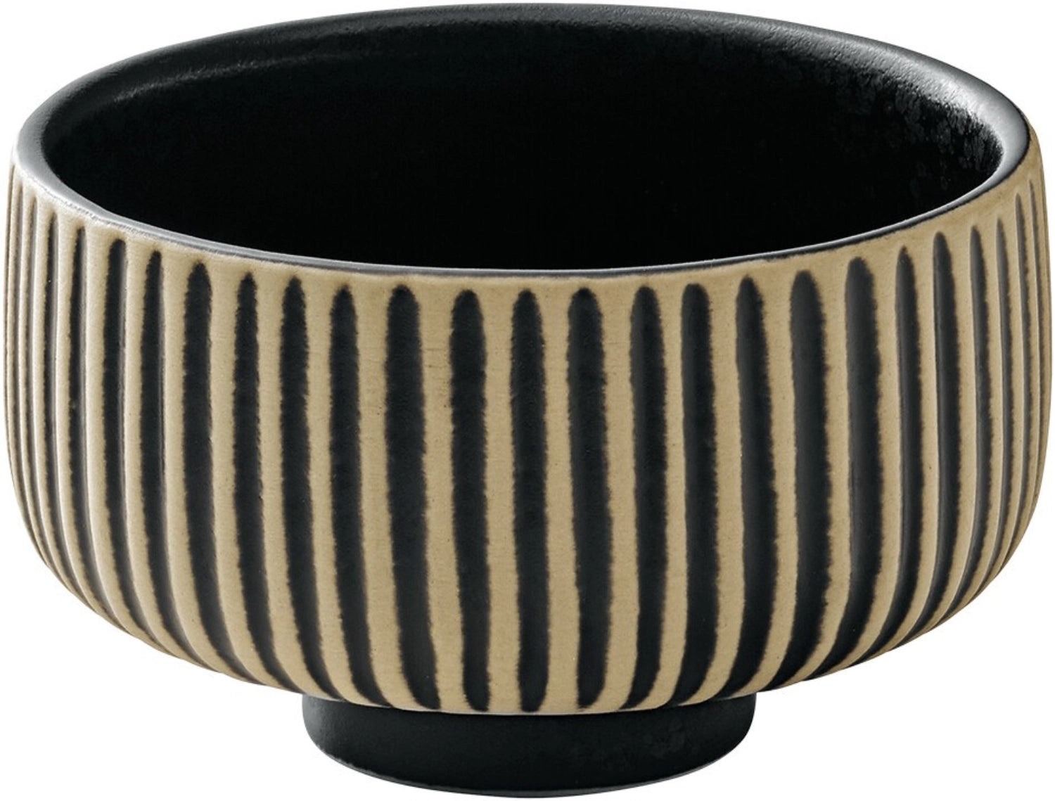 Playground Nara Bowls Relief Black White D8cm 0.12LT