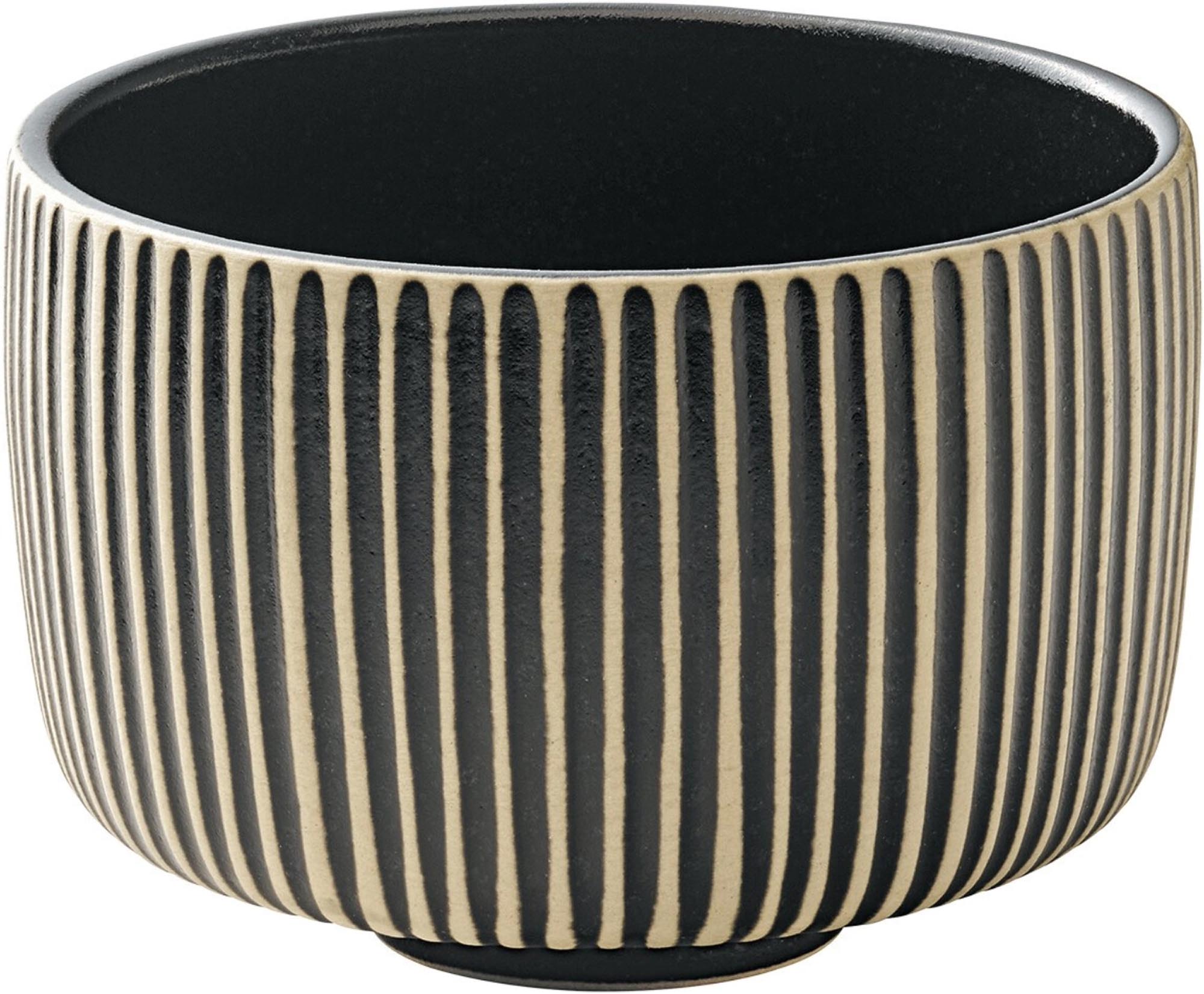 Stilvolle Schönwald Nara Becher: 0,3L, schwarz-weiss, Steinzeug, spülmaschinenfest, ideal für Kaffee, Tee, Wasser. Modernes Design.