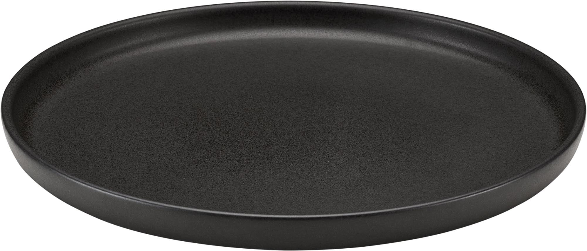 Entdecken Sie den eleganten 28 cm flachen Teller in Schwarz von Schönwald. Ideal für Gastronomie und Zuhause, robust und stilvoll.