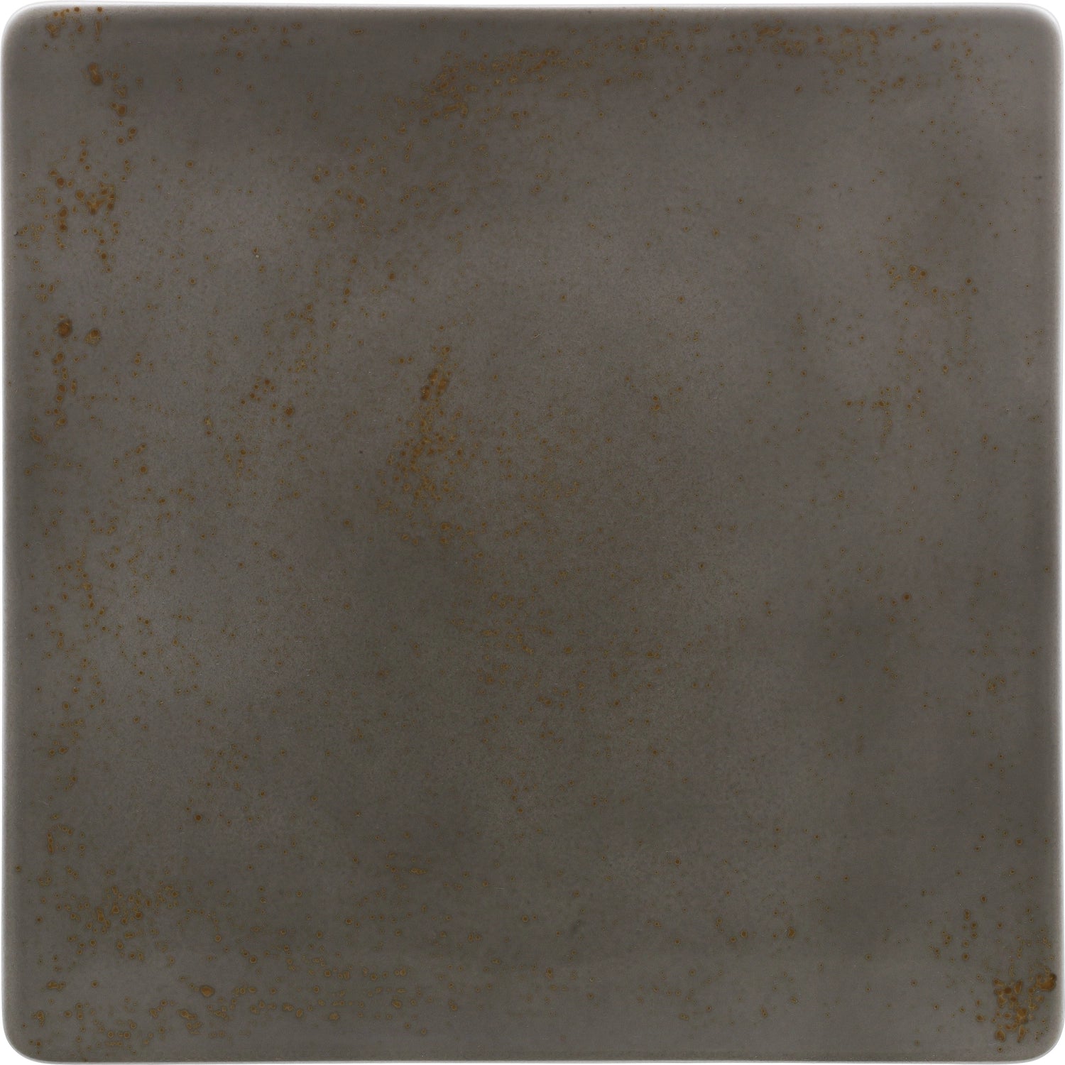 Pottery Unique Darkgrey Teller flach quadratisch coupe 20cm