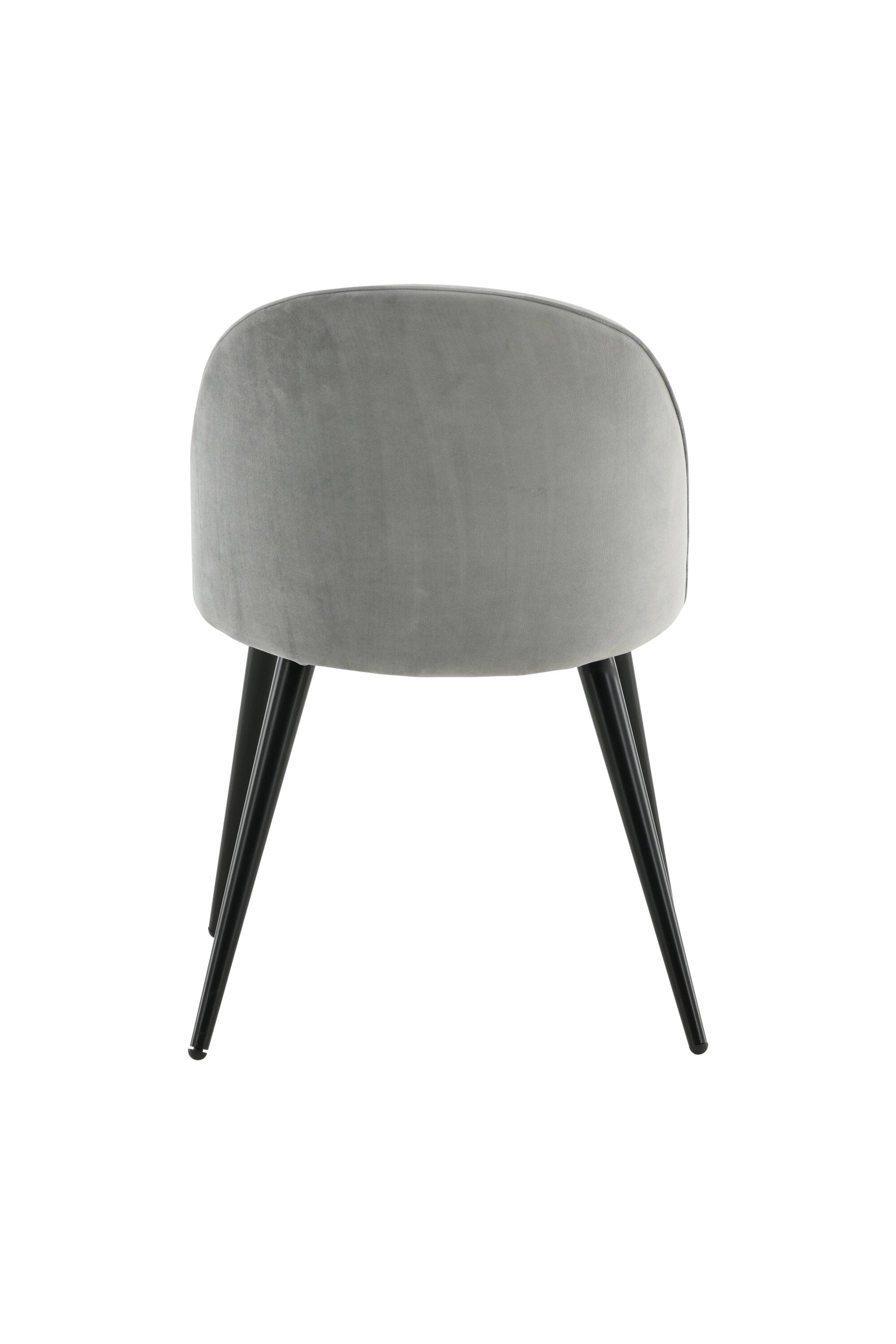 Velvet Stuhl in Hellgrau/Schwarz präsentiert im Onlineshop von KAQTU Design AG. Schalenstuhl ist von Venture Home