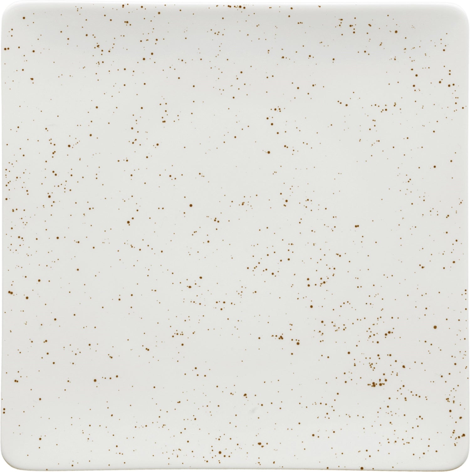 P<tc>ott</tc>ery Unique white plate flat square coupe 27cm