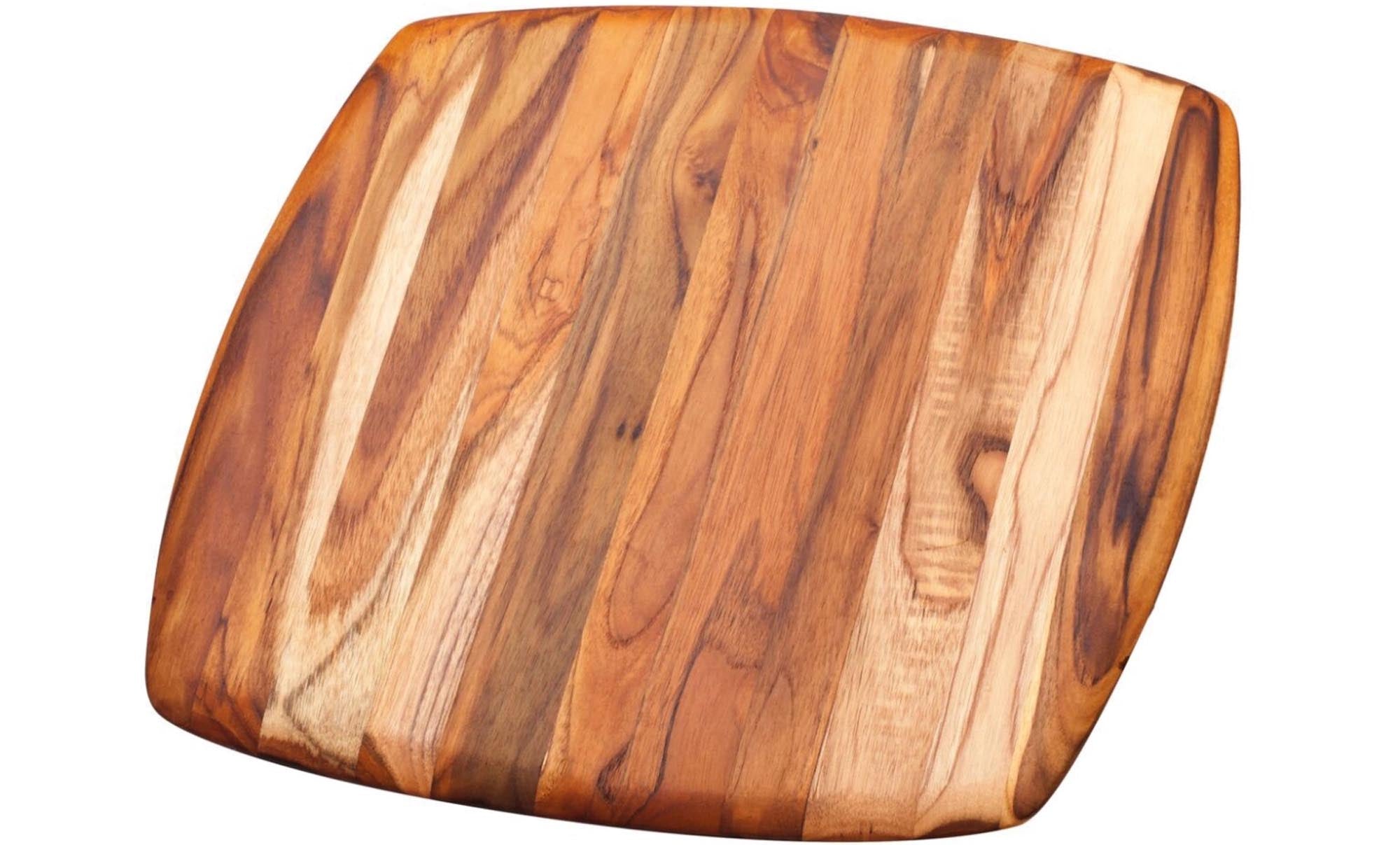 Quadratisches Teakholzbrett 30.5x30.5 cm, antibakteriell, ideal zum Schneiden & Servieren, stilvoll & langlebig.