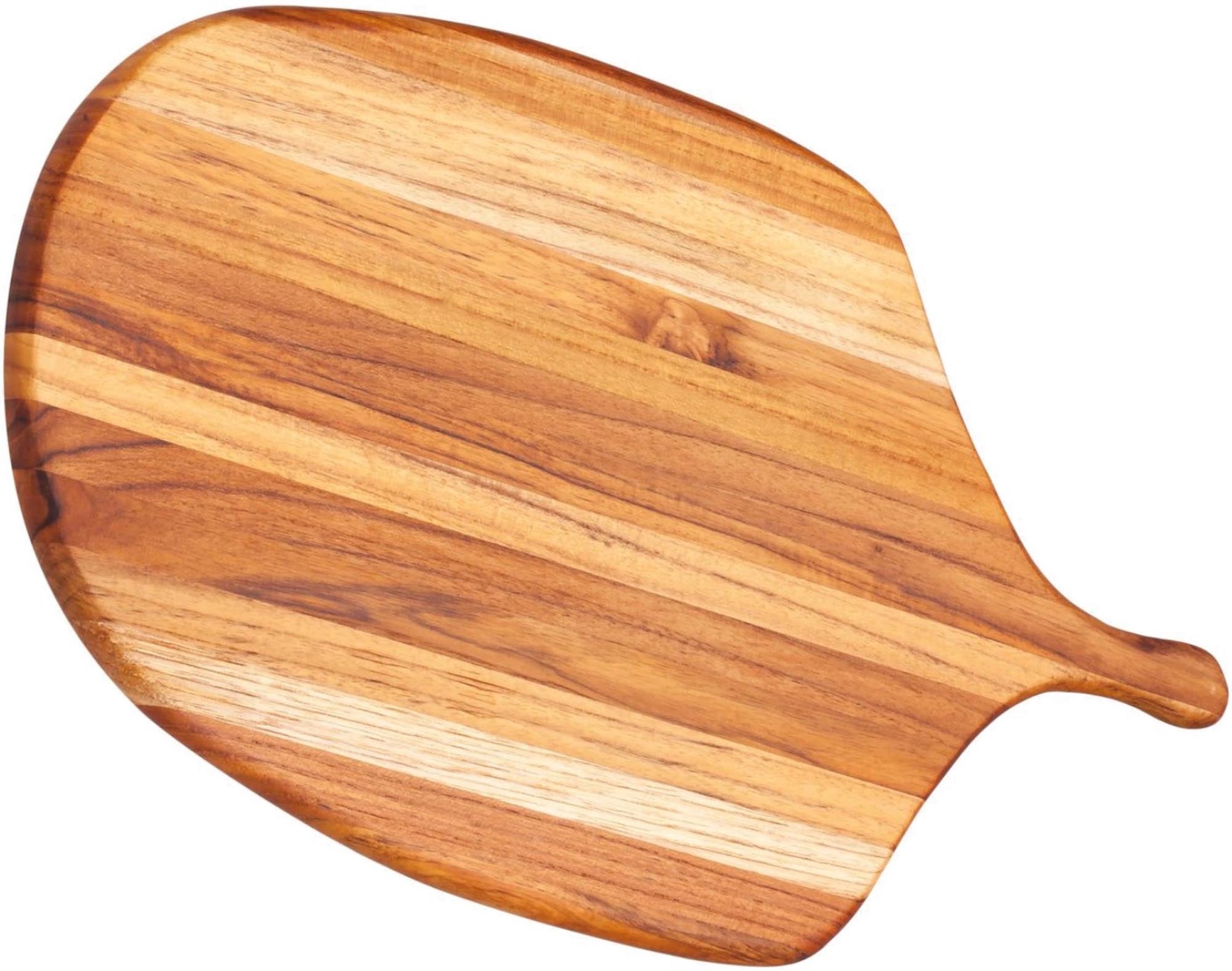 Elegantes Teak Servierbrett "Canoe" (54.6x28x1.2 cm) von Teak Haus: Langlebig, stilvoll, ideal für Käse, Snacks und mehr.