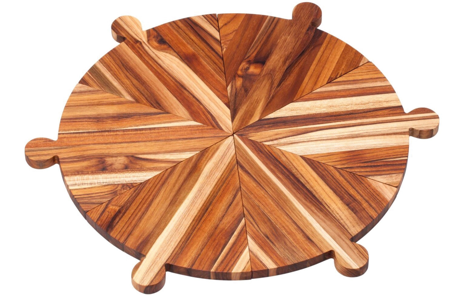 Entdecken Sie das stilvolle Teak Antipasti Brett (41.9x41.9x1.5 cm) von Teak Haus – ideal für Käse, Wurst und Antipasti. Hochwertiges Teakholz, langlebig und hygienisch.