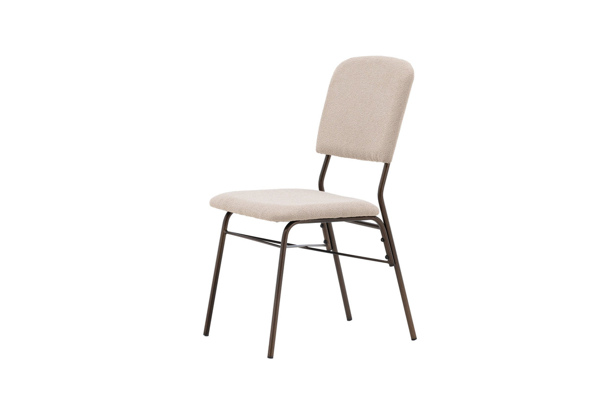Dieser Stuhl in Beige präsentiert im Onlineshop von KAQTU Design AG. Stuhl ist von Venture Home