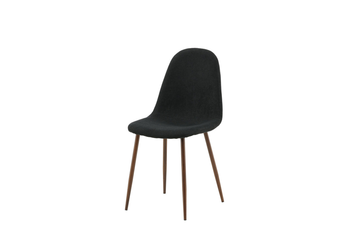 Polar Stuhl in Schwarz/Holz präsentiert im Onlineshop von KAQTU Design AG. Stuhl ist von Venture Home