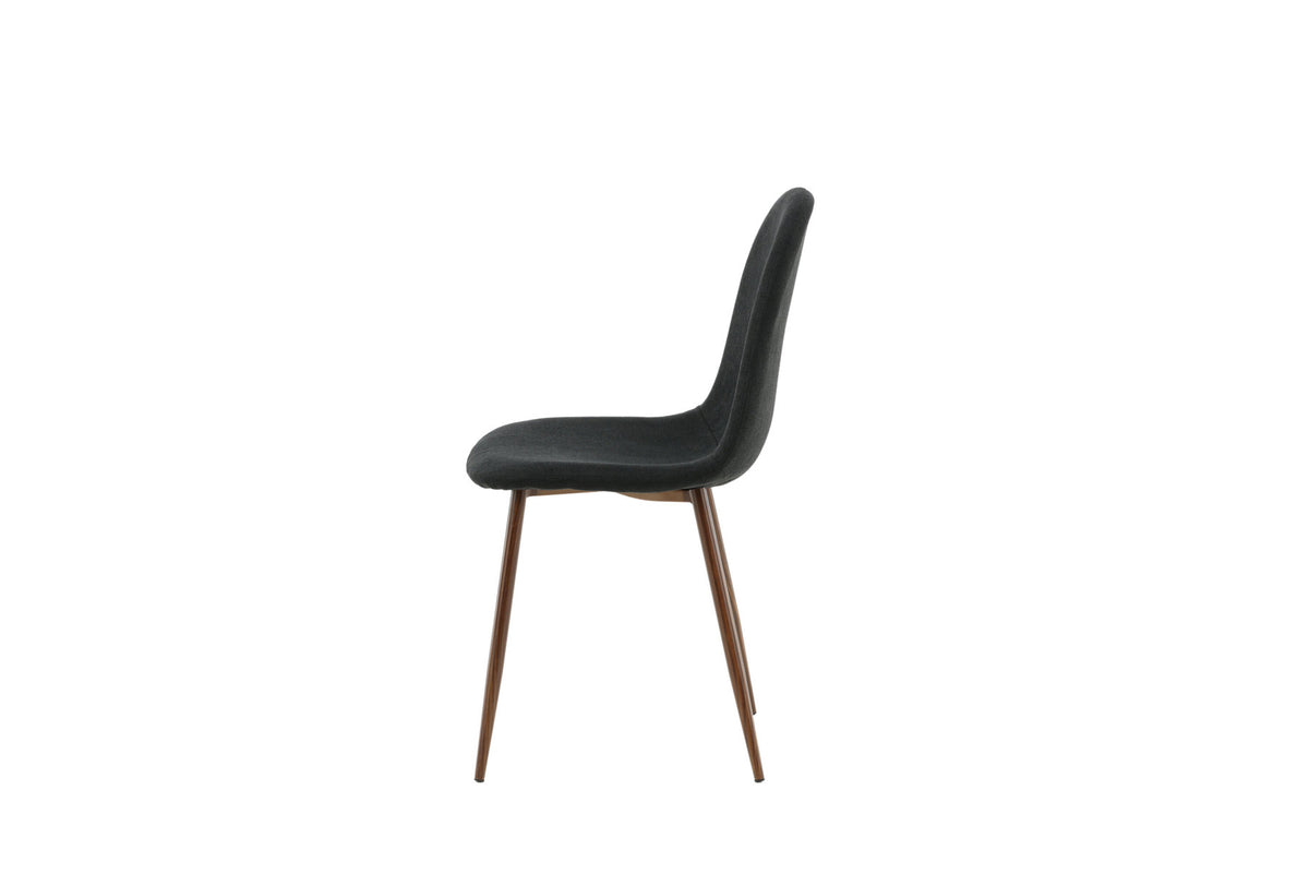 Polar Stuhl in Schwarz/Holz präsentiert im Onlineshop von KAQTU Design AG. Stuhl ist von Venture Home