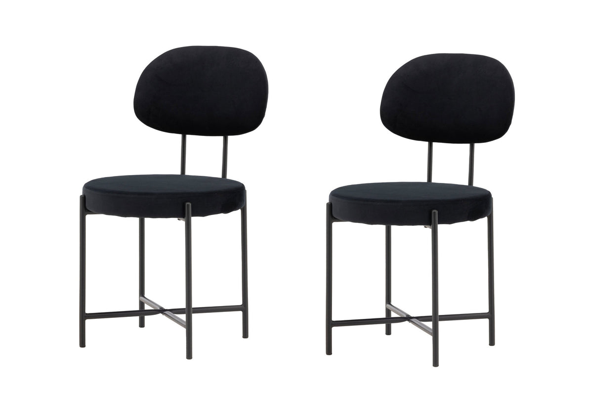 Stella Stuhl in Schwarz präsentiert im Onlineshop von KAQTU Design AG. Stuhl ist von Venture Home