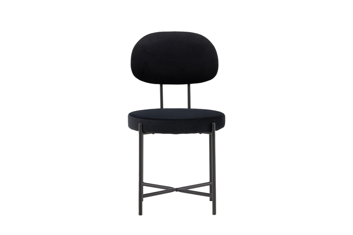 Stella Stuhl in Schwarz präsentiert im Onlineshop von KAQTU Design AG. Stuhl ist von Venture Home