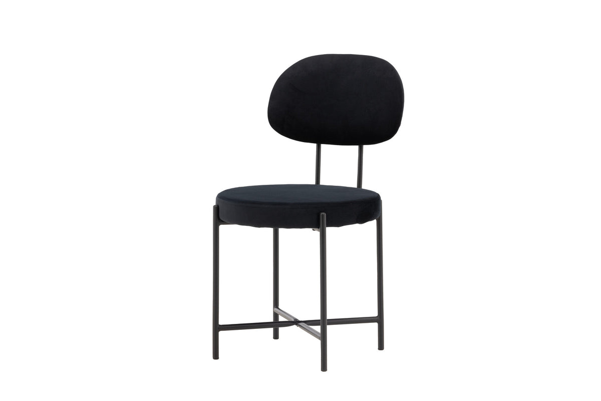 Stella Stuhl in Schwarz präsentiert im Onlineshop von KAQTU Design AG. Stuhl ist von Venture Home