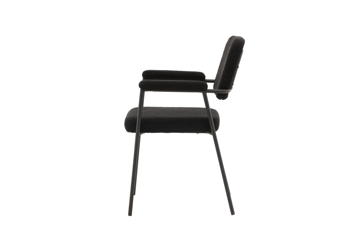 Yesterday Stuhl in Schwarz präsentiert im Onlineshop von KAQTU Design AG. Stuhl mit Armlehne ist von Venture Home