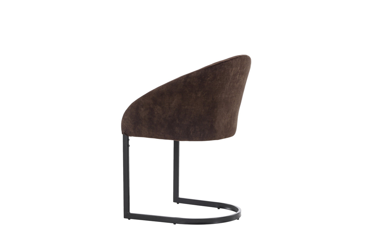 Evening Stuhl in Dunkelbraun präsentiert im Onlineshop von KAQTU Design AG. Schalenstuhl ist von Venture Home
