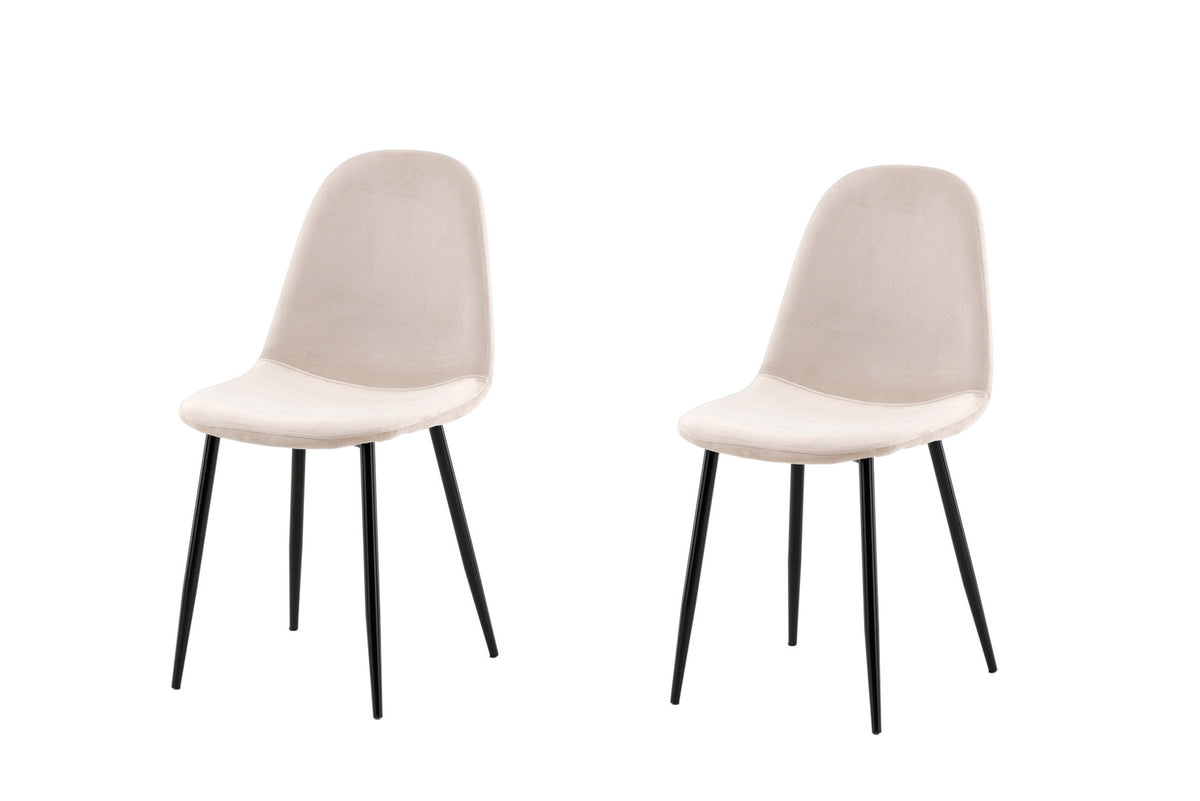 Polar Stuhl in Beige/Schwarz präsentiert im Onlineshop von KAQTU Design AG. Stuhl ist von Venture Home