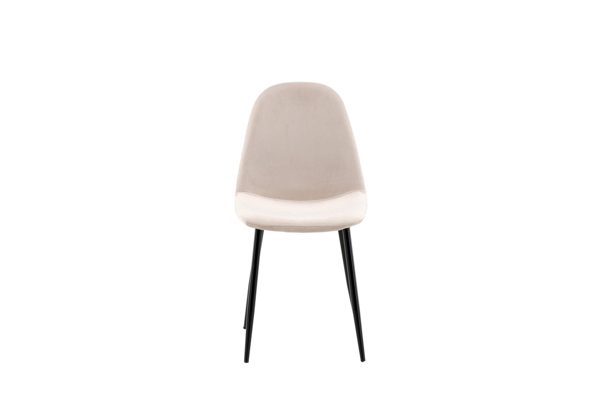 Polar Stuhl in Beige/Schwarz präsentiert im Onlineshop von KAQTU Design AG. Stuhl ist von Venture Home