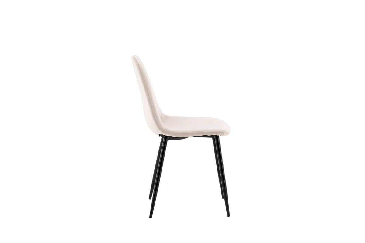 Polar Stuhl in Beige/Schwarz präsentiert im Onlineshop von KAQTU Design AG. Stuhl ist von Venture Home