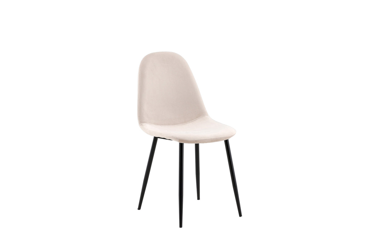 Polar Stuhl in Beige/Schwarz präsentiert im Onlineshop von KAQTU Design AG. Stuhl ist von Venture Home