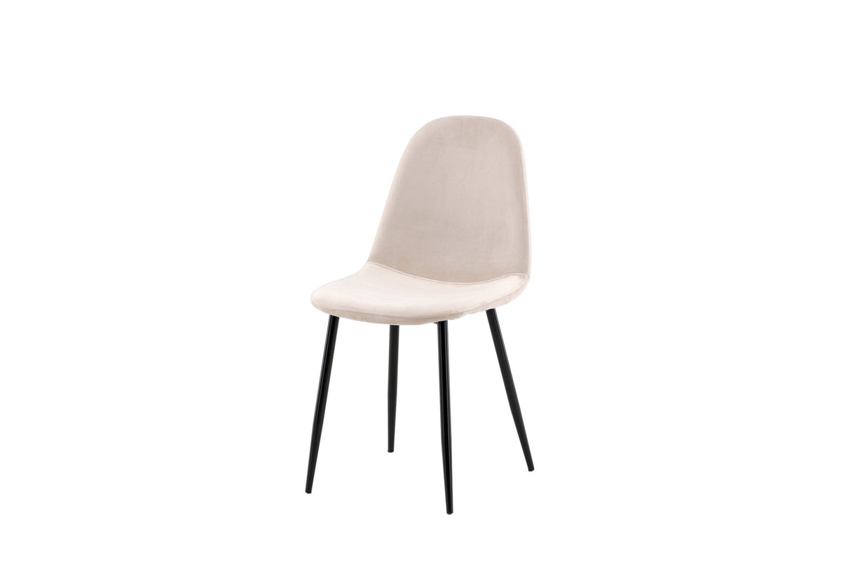 Polar Stuhl in Beige/Schwarz präsentiert im Onlineshop von KAQTU Design AG. Stuhl ist von Venture Home