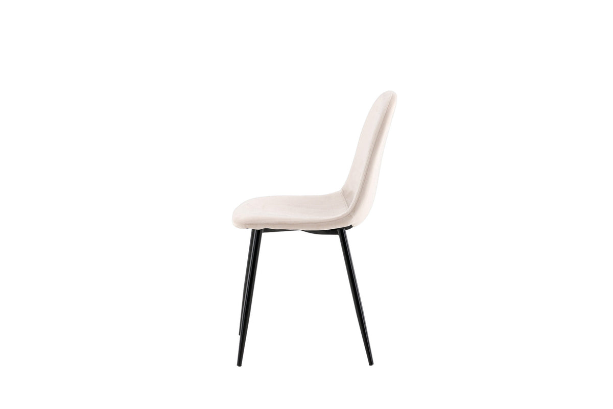 Polar Stuhl in Beige/Schwarz präsentiert im Onlineshop von KAQTU Design AG. Stuhl ist von Venture Home