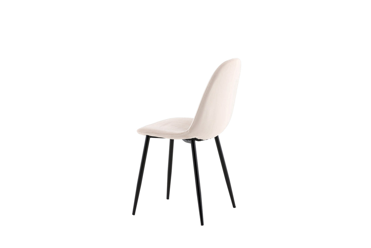 Polar Stuhl in Beige/Schwarz präsentiert im Onlineshop von KAQTU Design AG. Stuhl ist von Venture Home