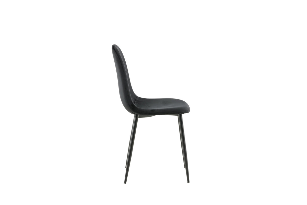 Polar Stuhl in Schwarz/Schwarz präsentiert im Onlineshop von KAQTU Design AG. Stuhl ist von Venture Home