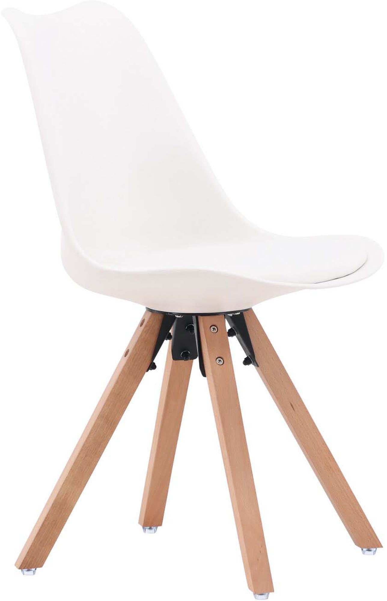 Zeno Stuhl in Weiss / Natur präsentiert im Onlineshop von KAQTU Design AG. Stuhl ist von Venture Home