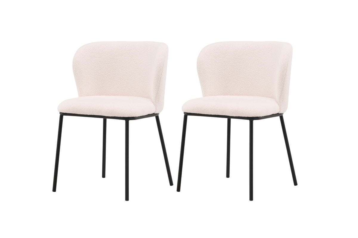 Edina Stuhl in Weiss präsentiert im Onlineshop von KAQTU Design AG. Schalenstuhl ist von Venture Home