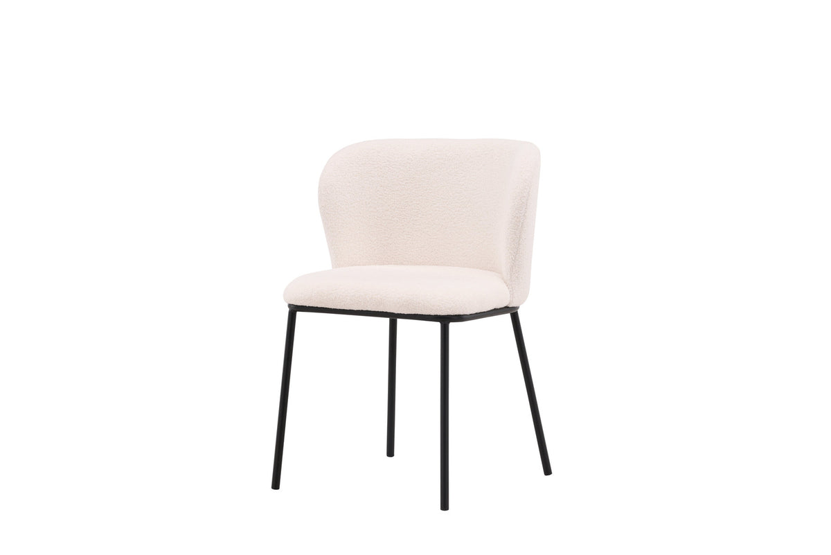 Edina Stuhl in Weiss präsentiert im Onlineshop von KAQTU Design AG. Schalenstuhl ist von Venture Home