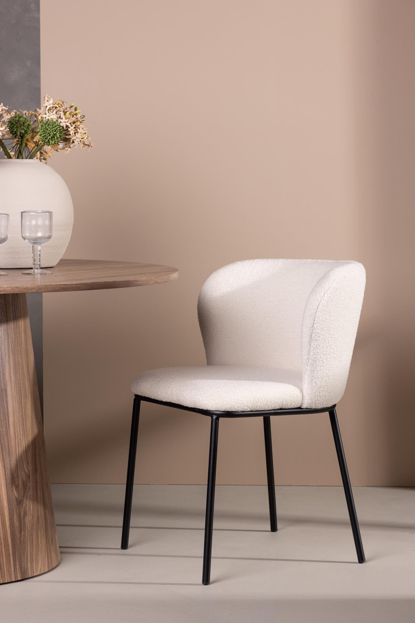 Erleben Sie den Edina Stuhl von Venture Home: stilvoller Schalenstuhl mit robustem Stahlgestell, perfekt für jedes moderne Zuhause.